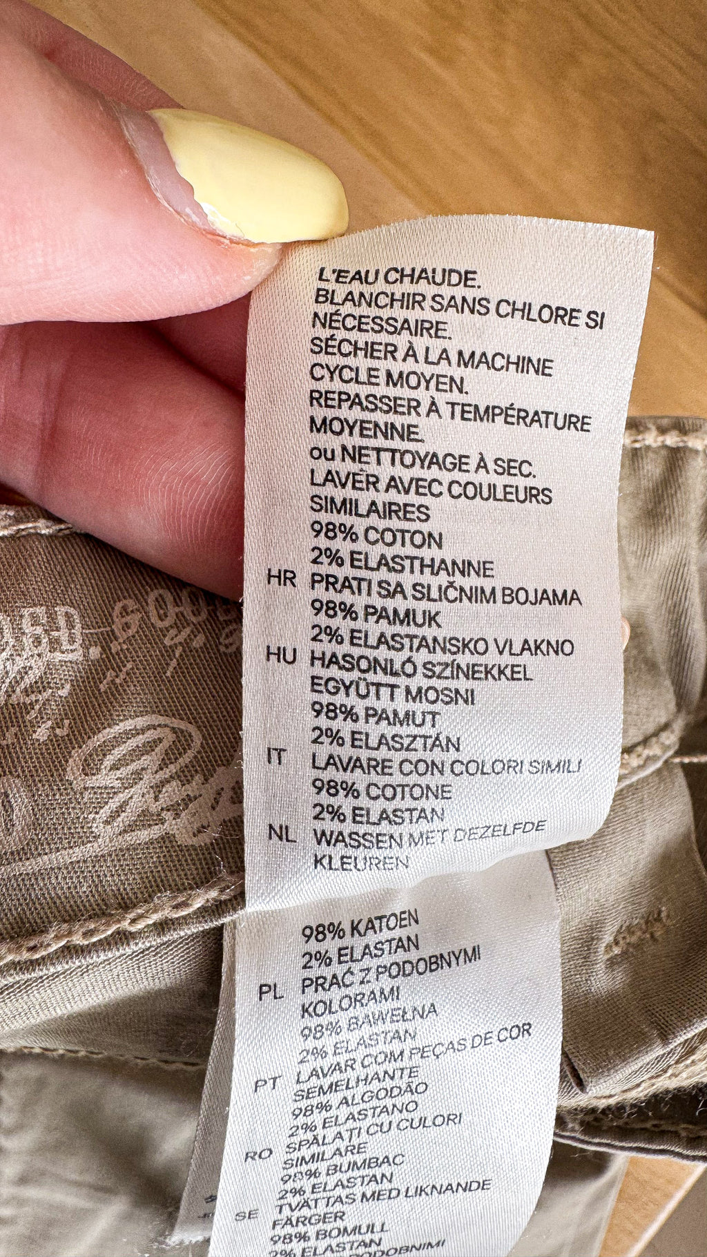 Jean beige coupe droite 38 - H&M L.O.G.G.