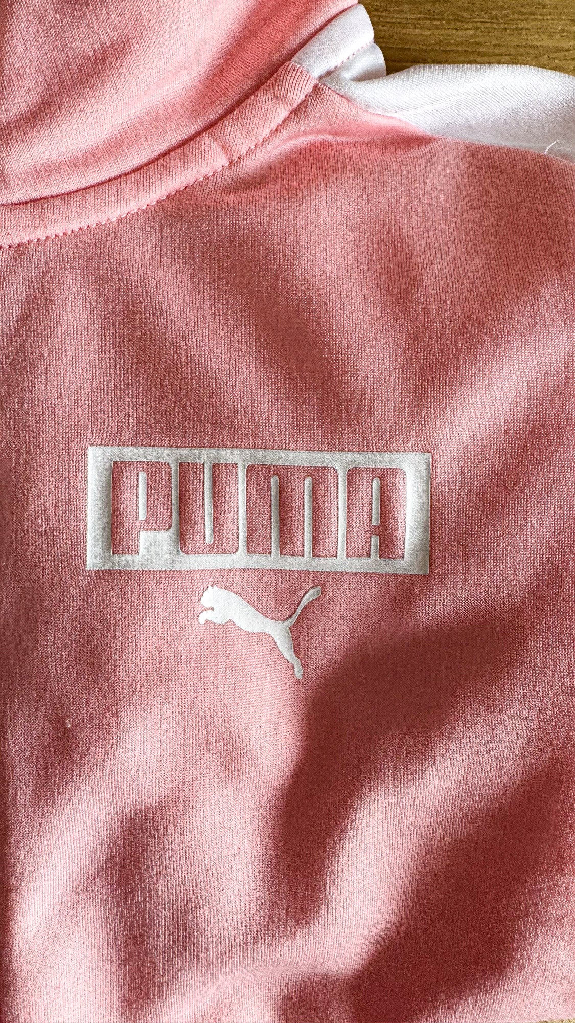 Veste zippée Puma fille 6 ans rose saumon sport casual