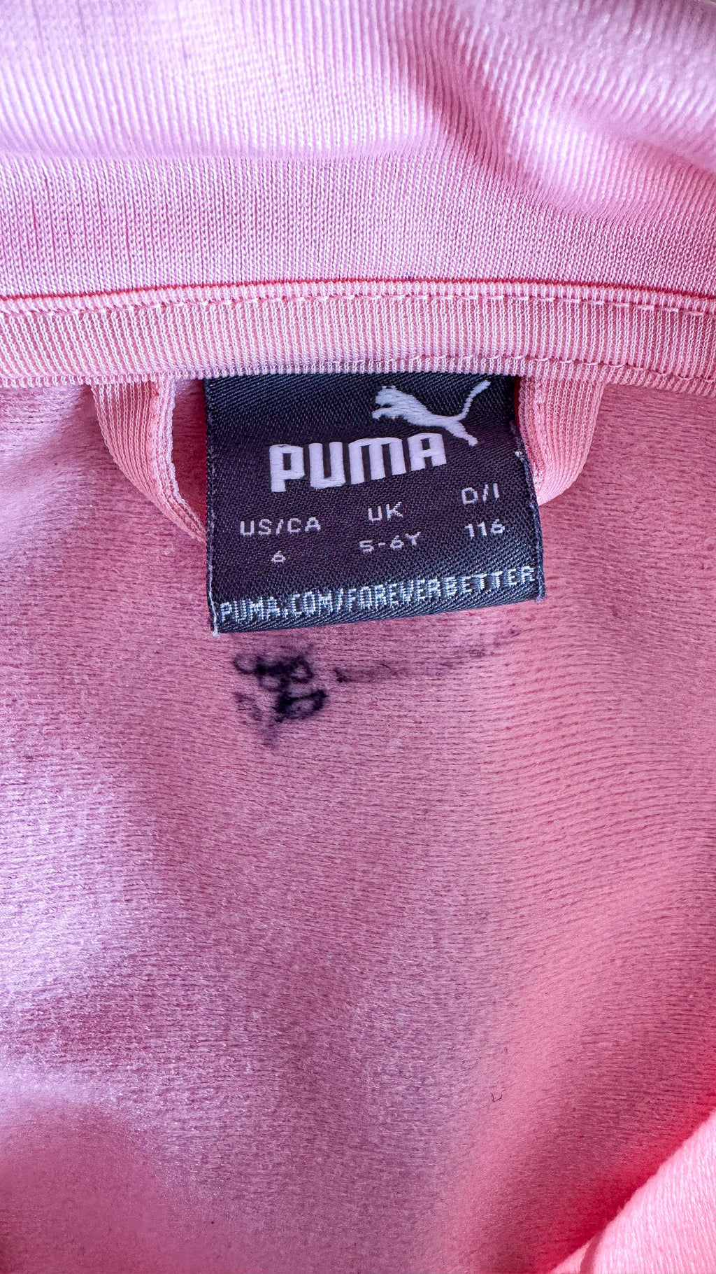 Veste zippée Puma fille 6 ans rose saumon sport casual