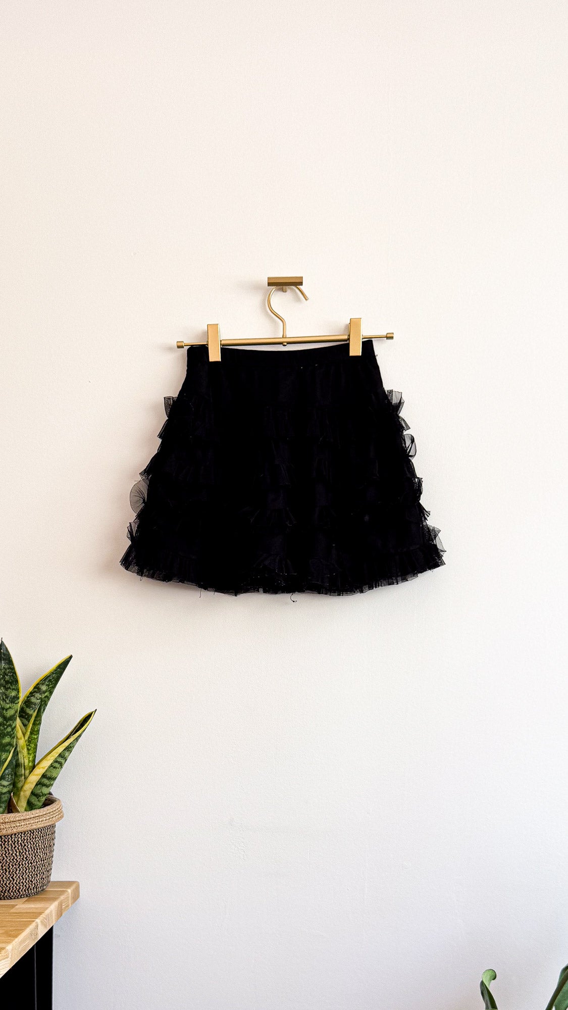 Jupe tulle volants noire Orchestra fille 6 ans 116cm fête