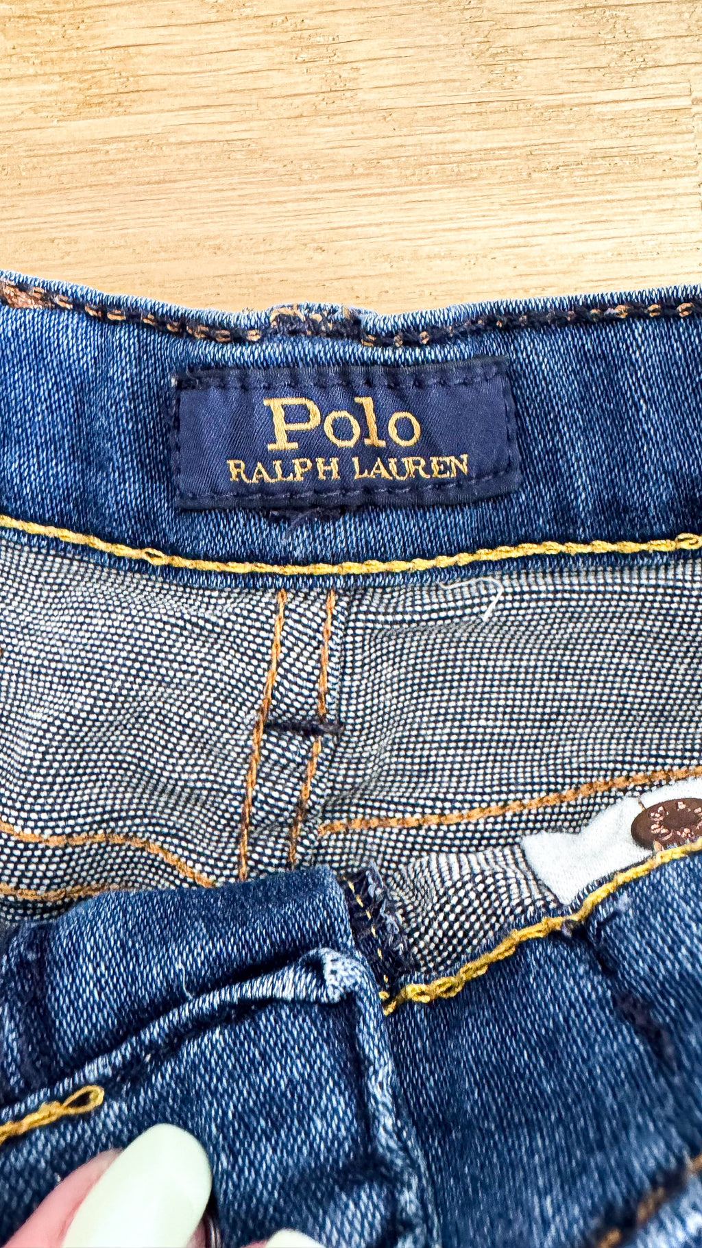 Bermuda en jean délavé effet used 7 ans - Polo Ralph Lauren
