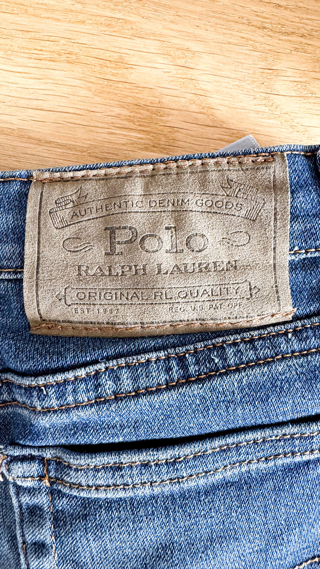 Bermuda en jean délavé effet used 7 ans - Polo Ralph Lauren