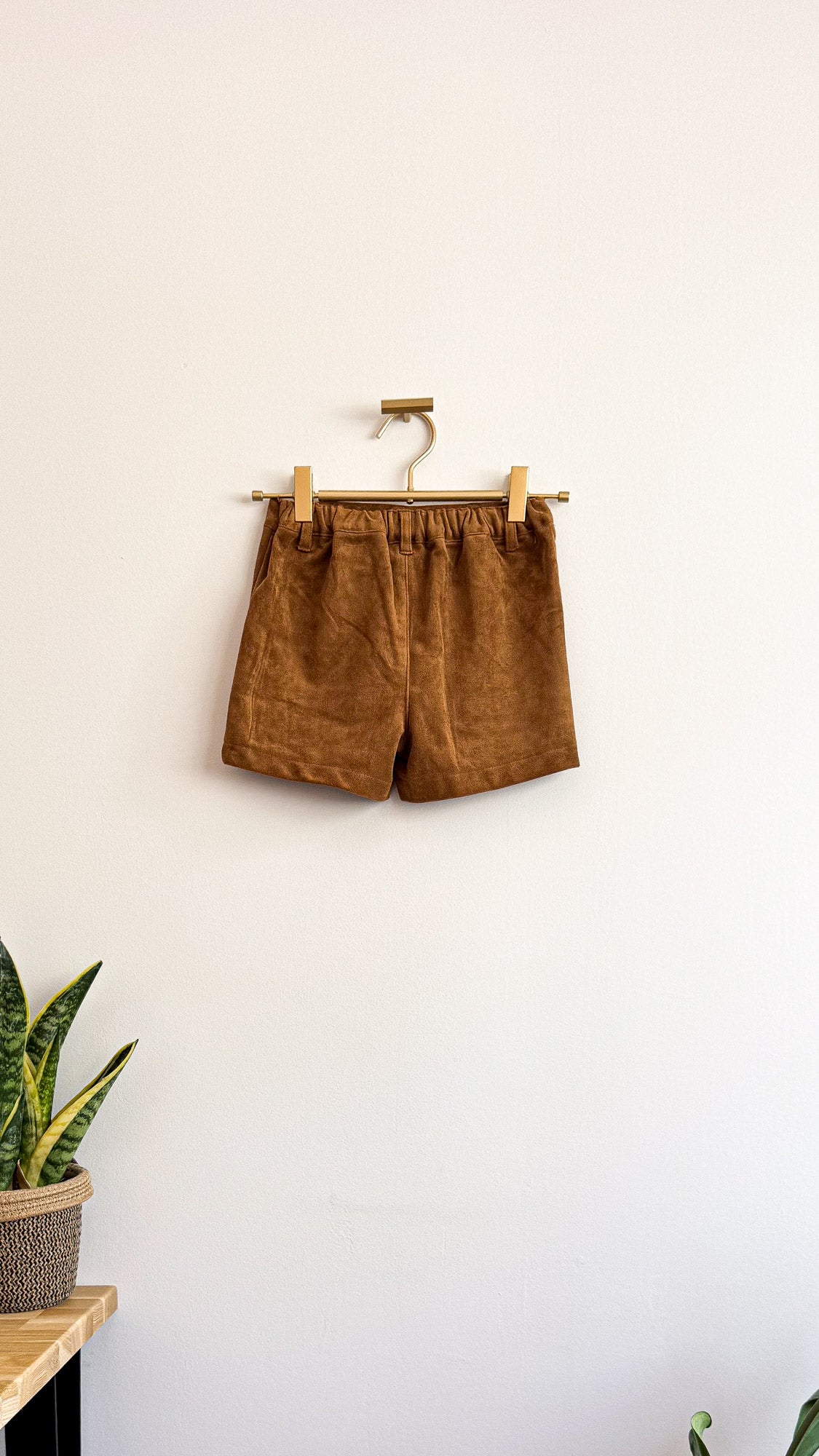 Short suédine Kiabi fille 7 ans 120-125cm camel marron