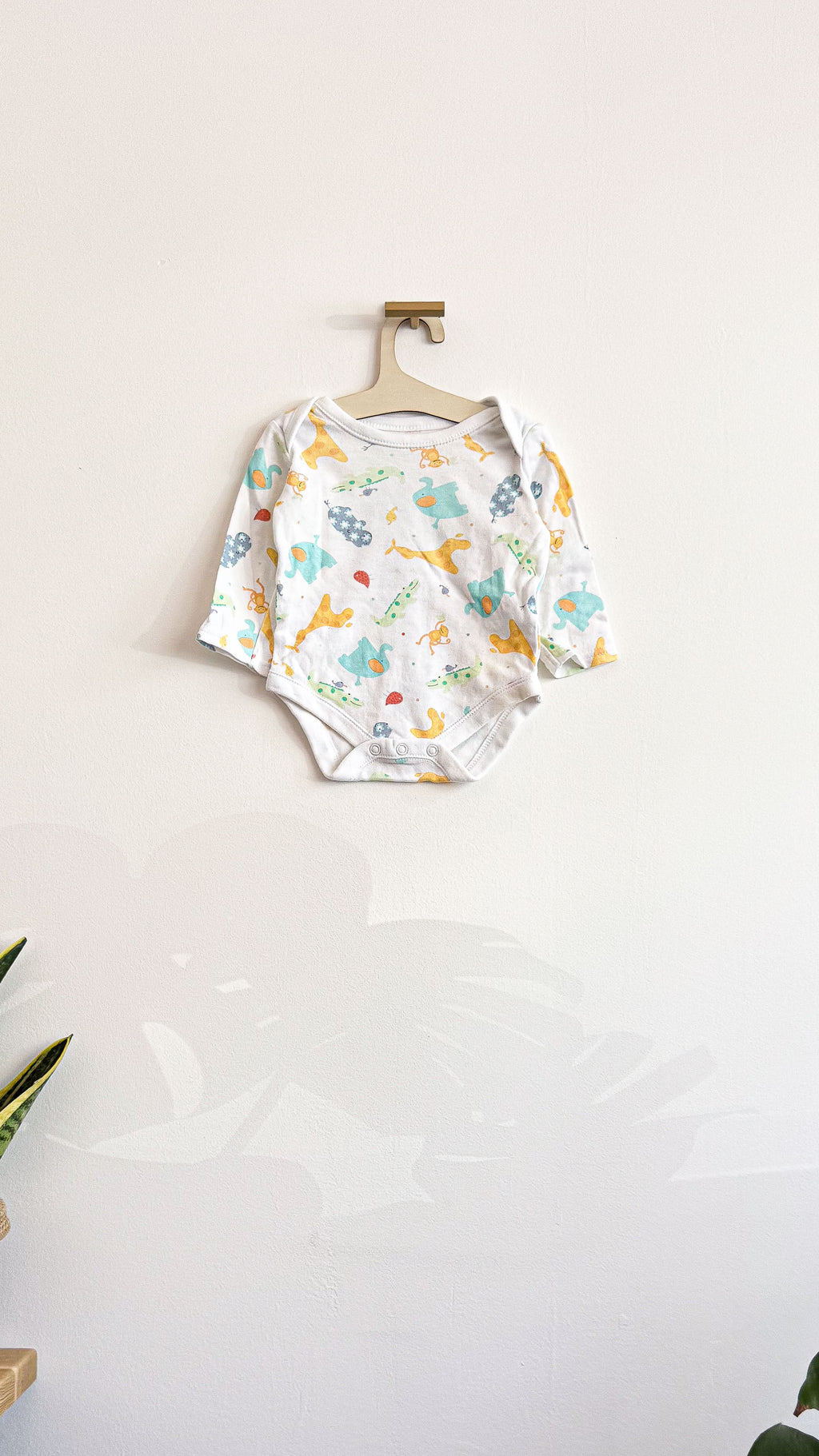 Lot 2 bodies ML menthe et imprimé animaux 3-6 mois - Babies"R"Us