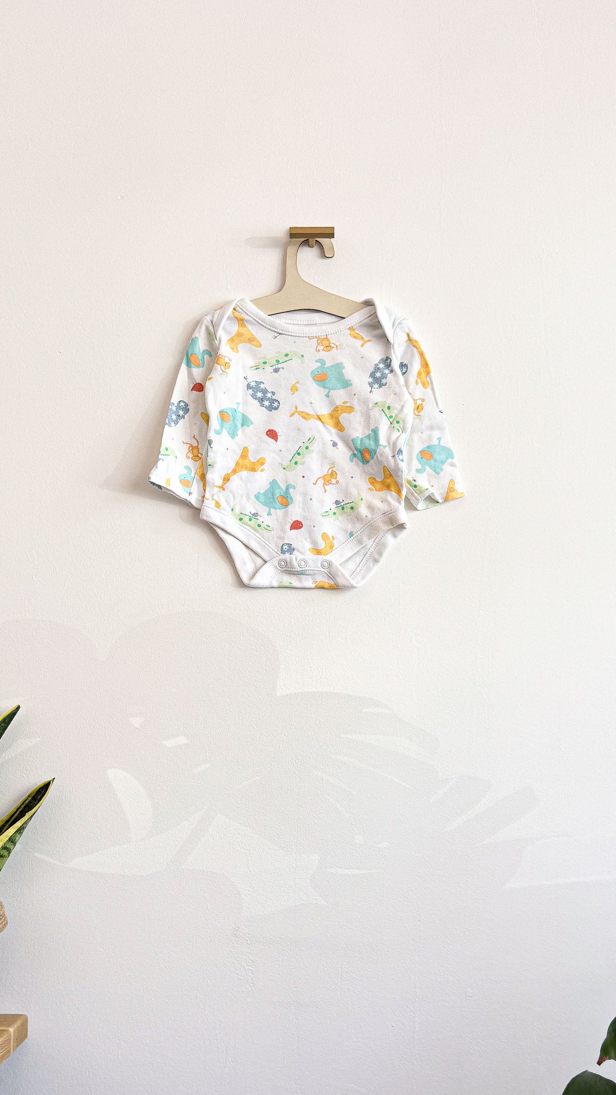 Lot 2 bodies ML menthe et imprimé animaux 3-6 mois - Babies"R"Us