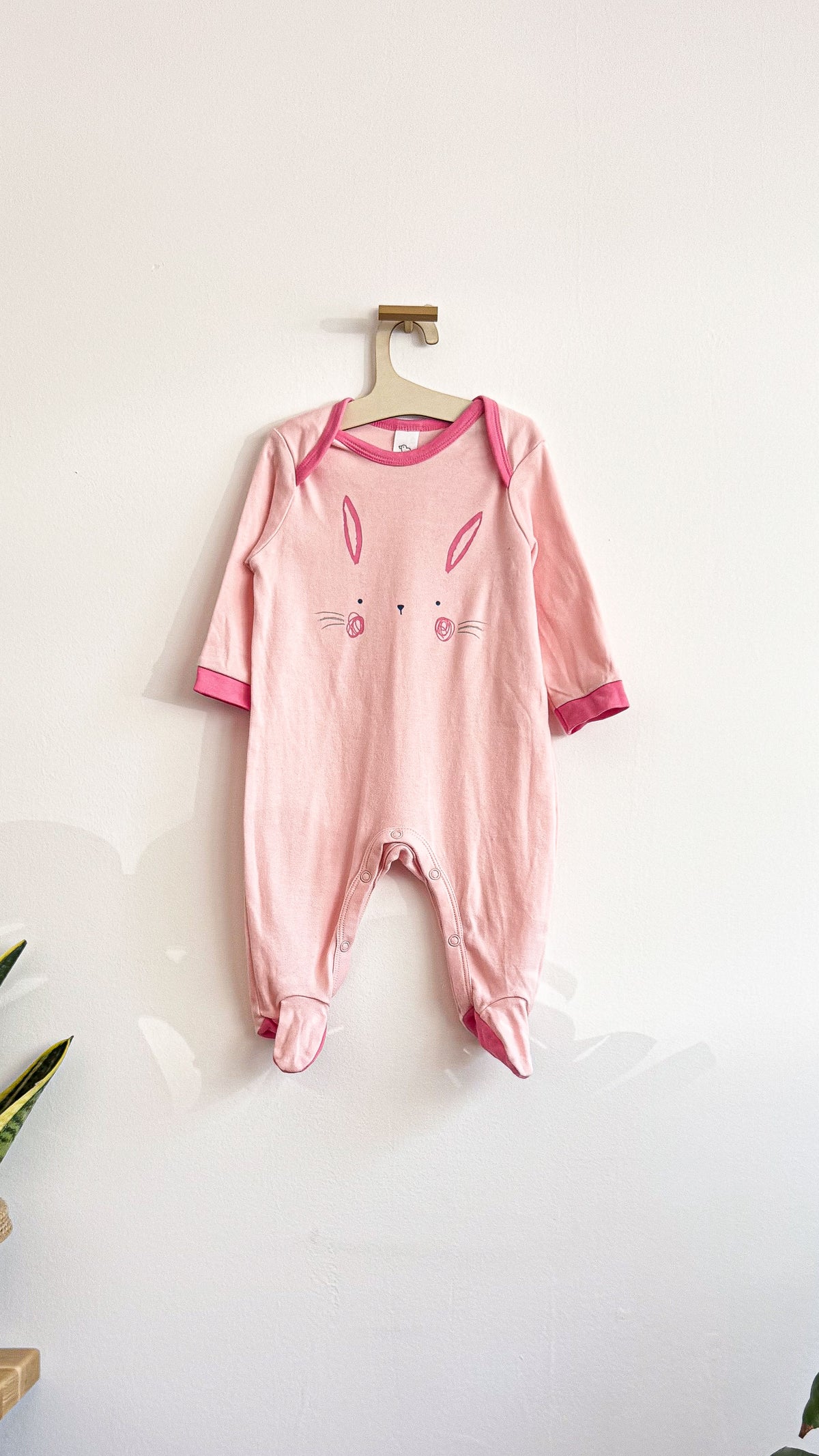 Pyjama dors-bien rose lapin 6 mois - Baby Club C&A