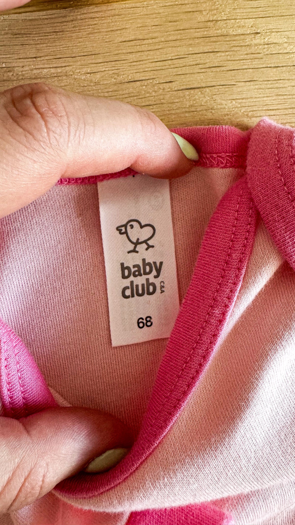Pyjama dors-bien rose lapin 6 mois - Baby Club C&A