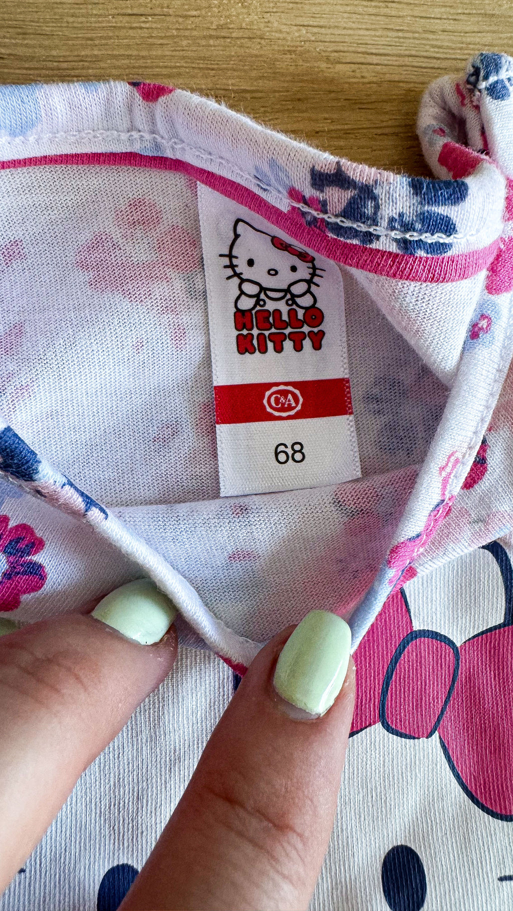 Ensemble Hello Kitty bébé fille 6 mois t-shirt legging C&A rose