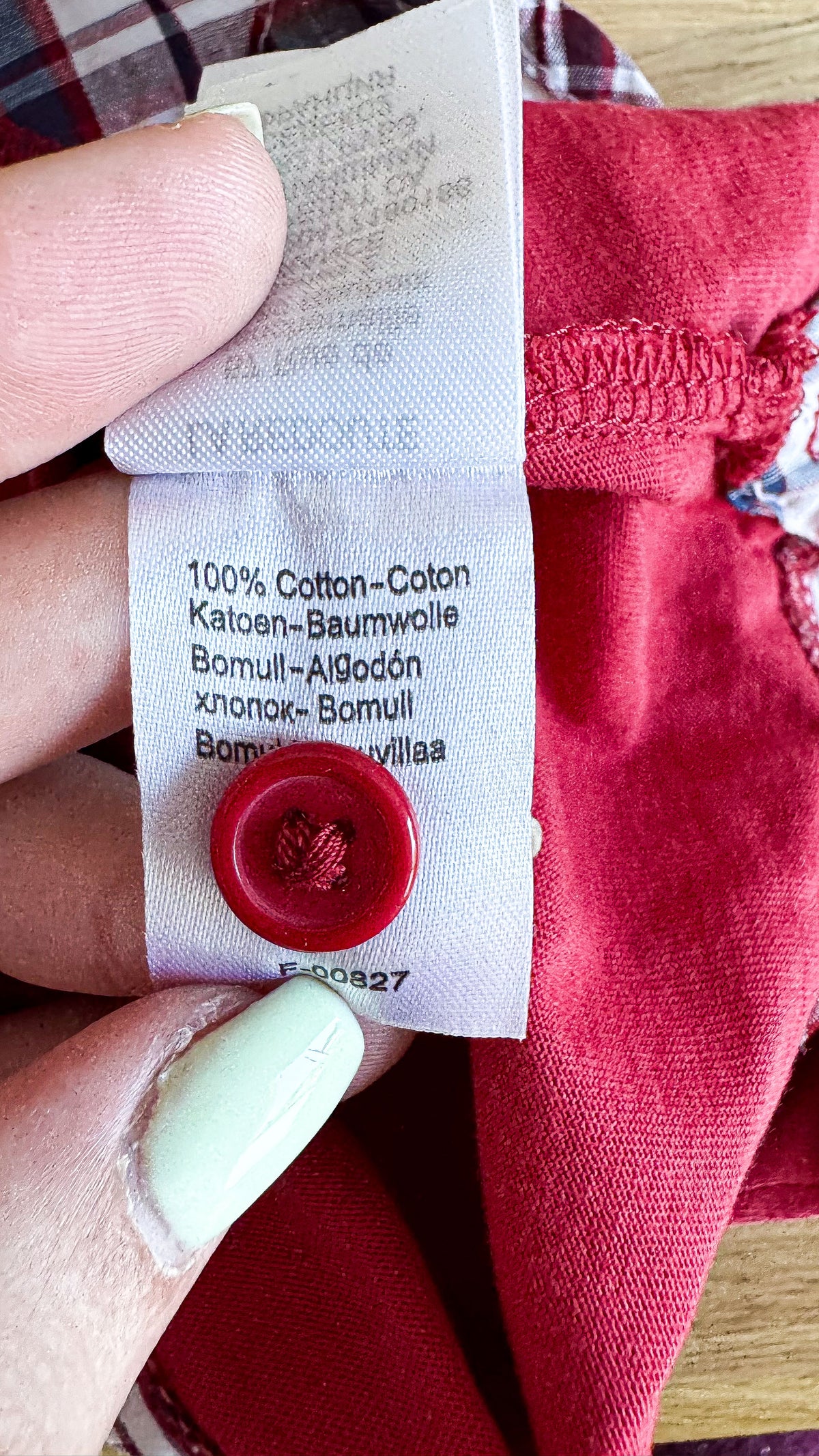 Polo ML rouge bretelles trompe-l'œil vichy 6 mois - Cocoon La Redoute