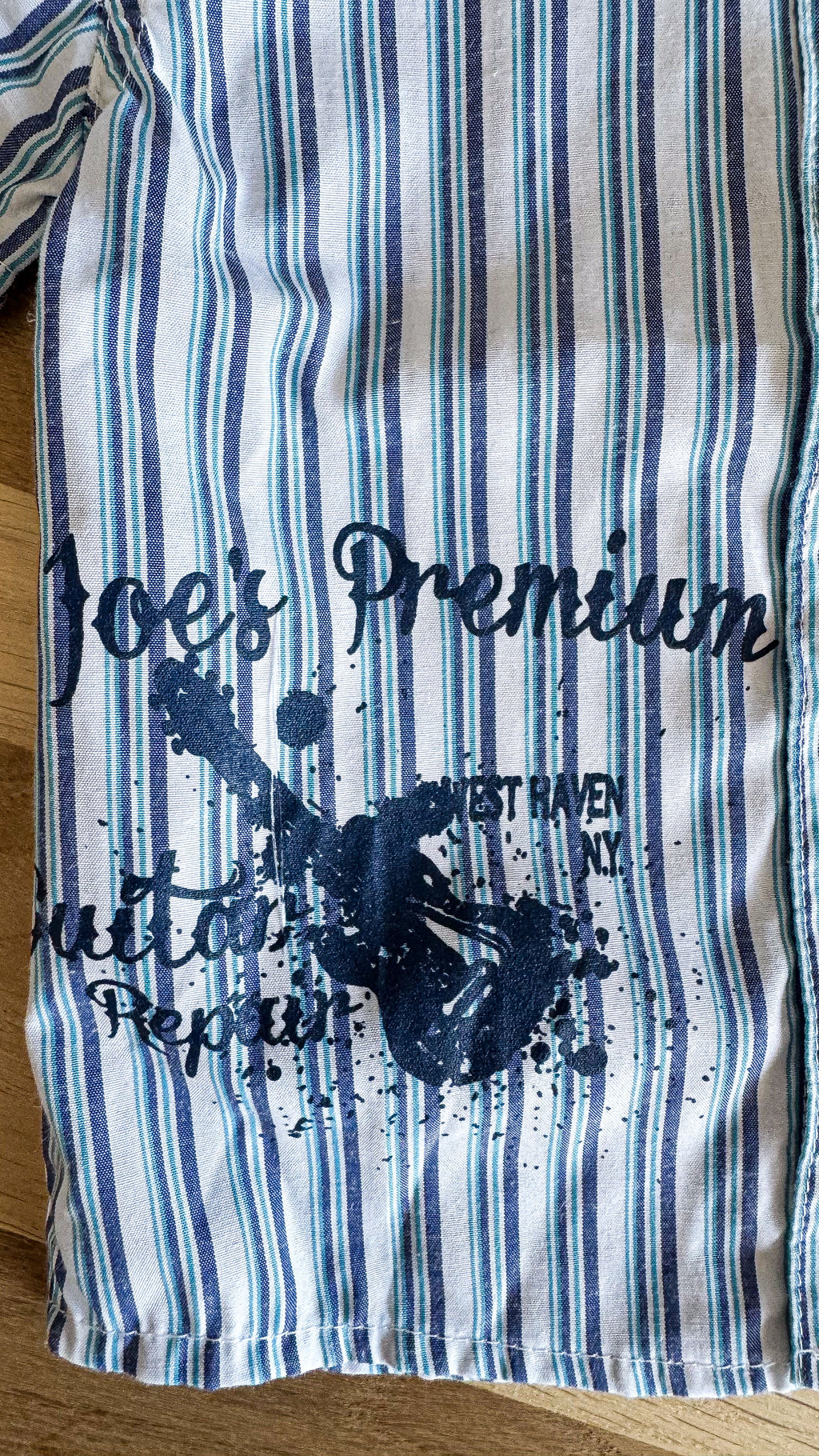 Chemise rayée manches courtes imprimée 6/12 mois - Little Rebels