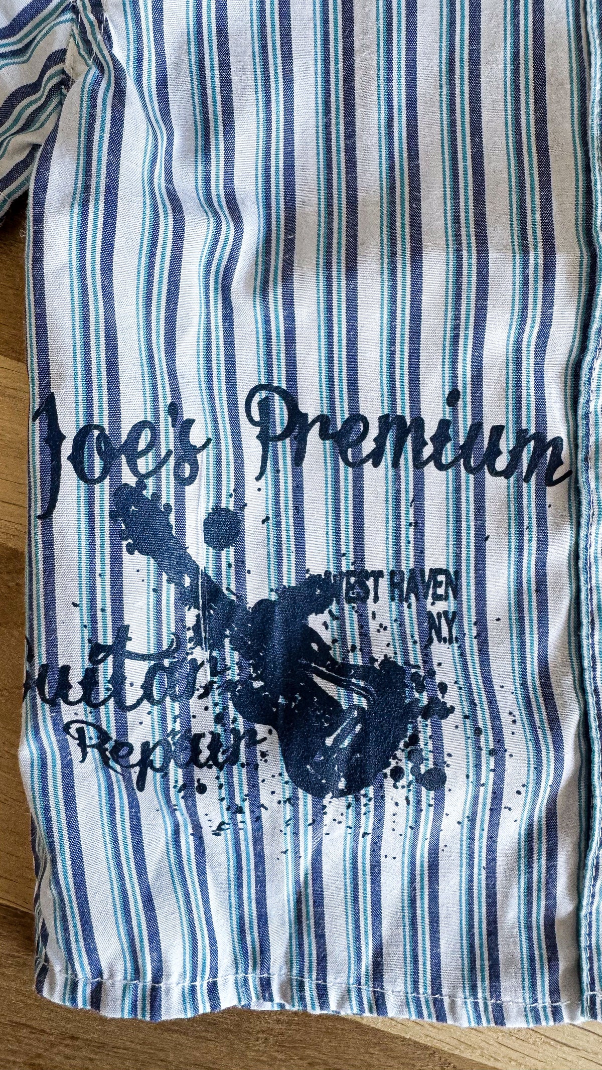 Chemise rayée manches courtes imprimée 6/12 mois - Little Rebels