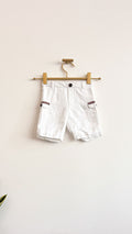 Short cargo blanc rubans tartan 9 mois - Burberry