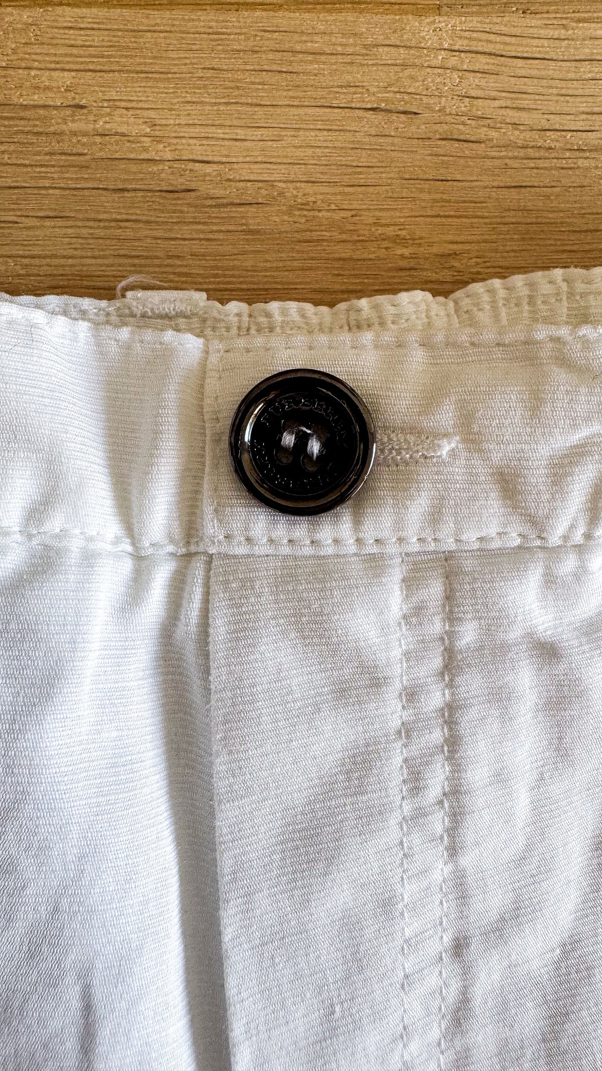 Short cargo blanc rubans tartan 9 mois - Burberry