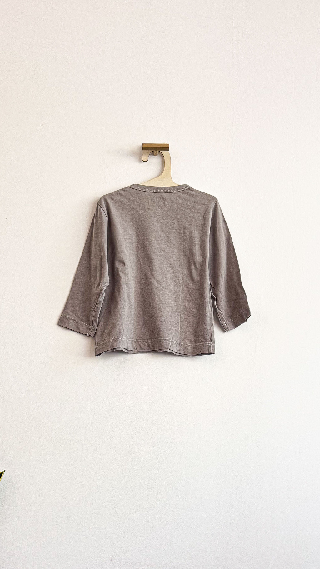 T-shirt ML gris imprimé voitures "Petits Bolides" 6/12 mois