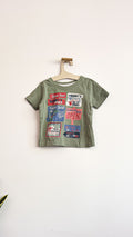 T-shirt bébé garçon 12-18 mois kaki crocodile Little Rebel