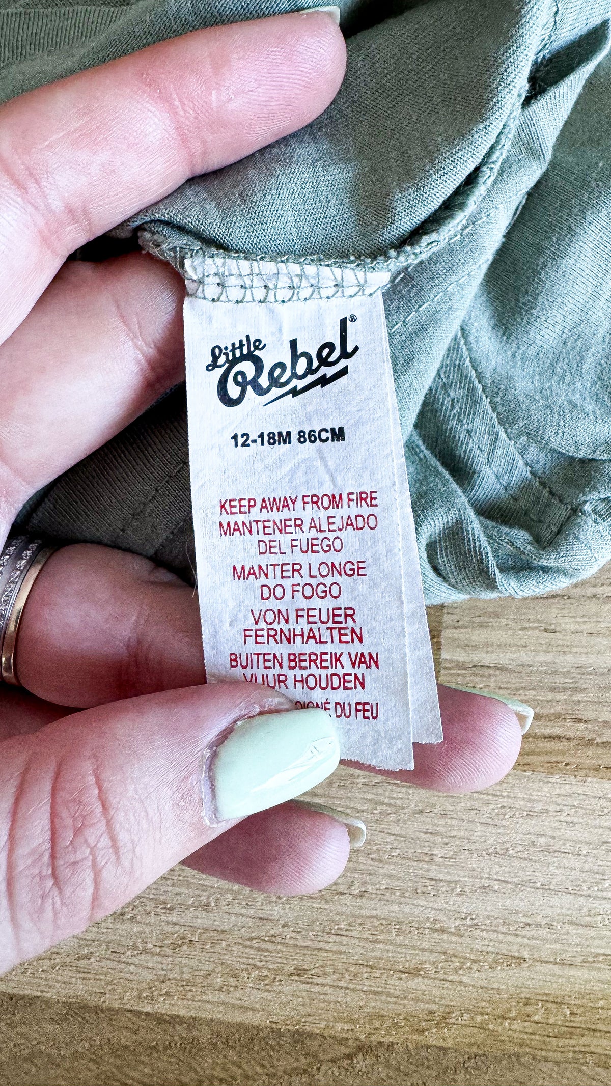 T-shirt bébé garçon 12-18 mois kaki crocodile Little Rebel
