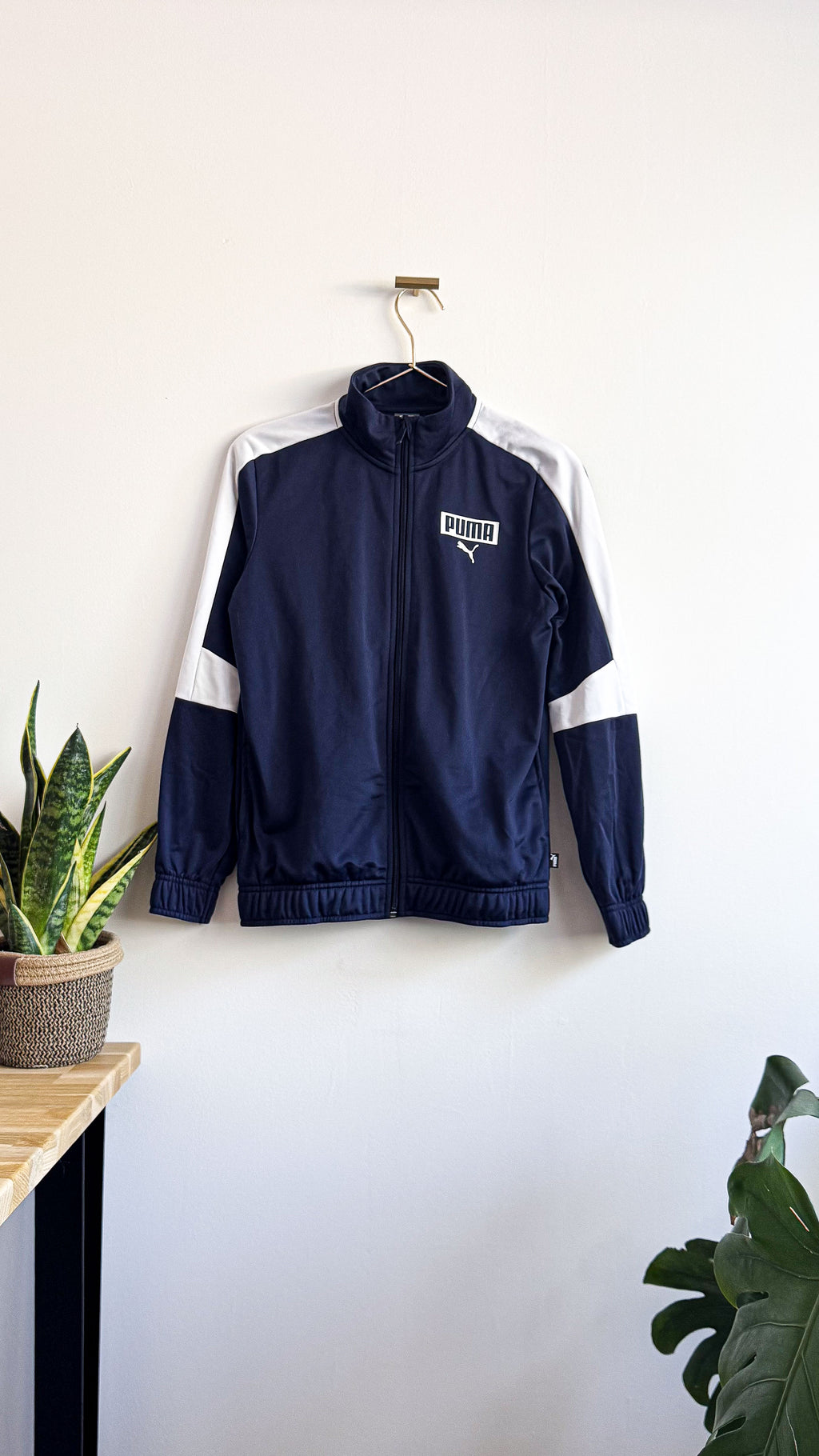Veste survêtement zippée bleu marine 11-12 ans - Puma