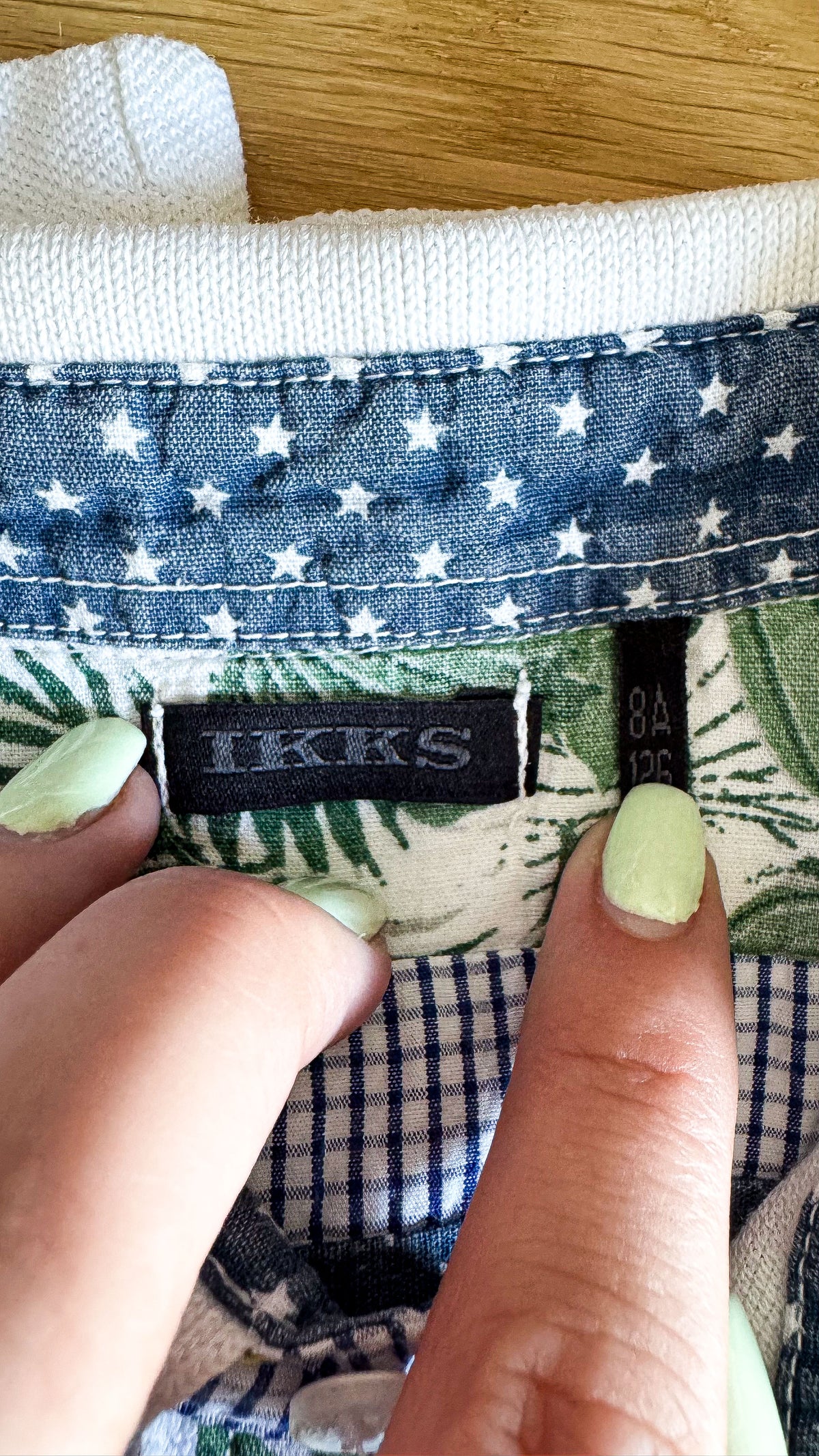 Polo blanc écusson palmiers "1987" 8 ans - IKKS