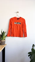 T-shirt ML orange logo "Raw" camouflage 10 ans - G-Star Raw