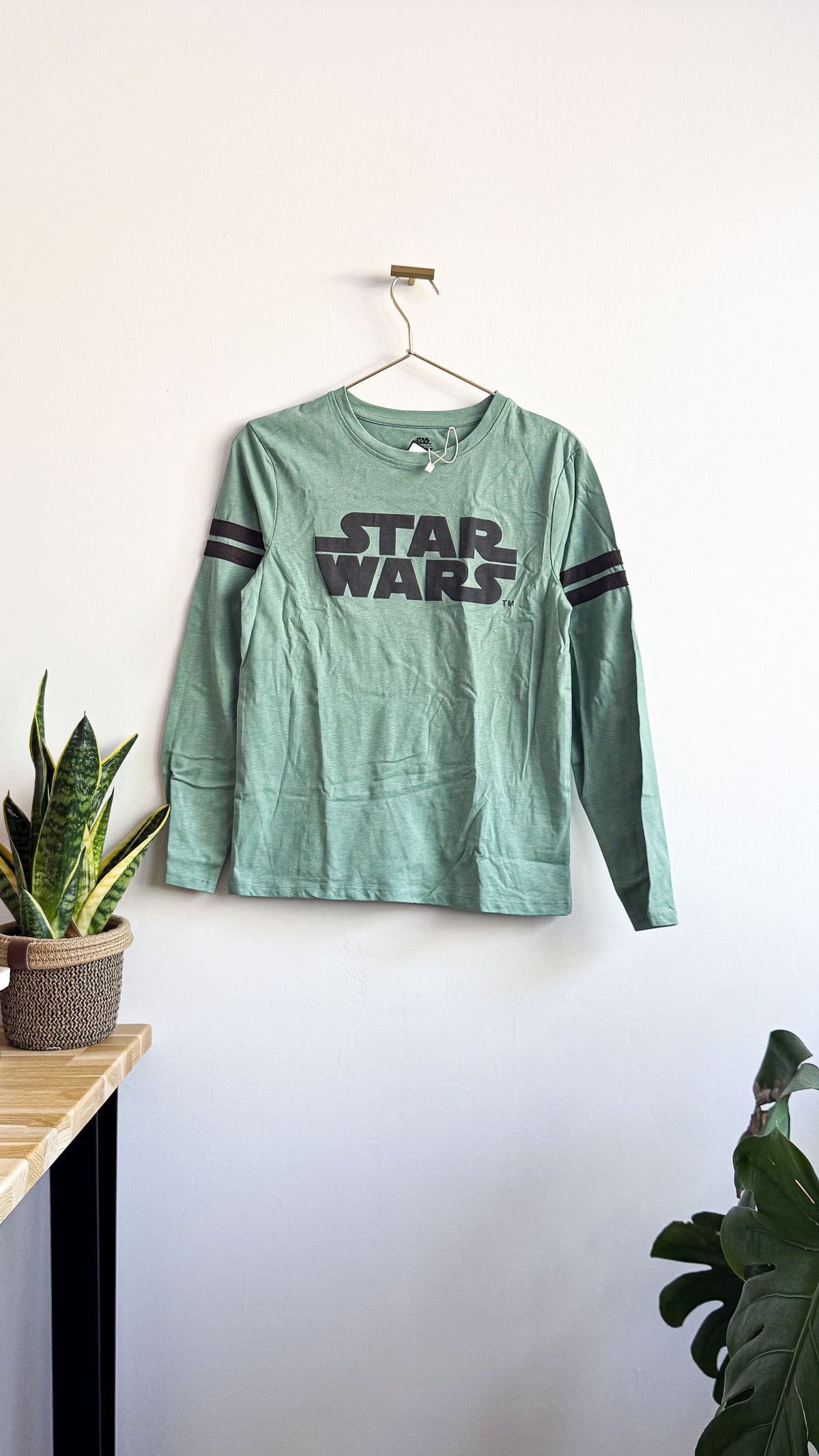 T-shirt ML vert d'eau logo Star Wars 12 ans - Orchestra