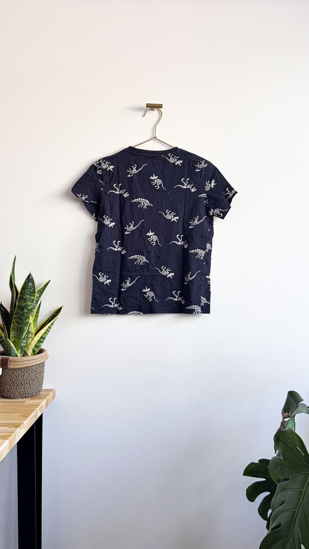 T-shirt bleu marine imprimé dinosaures 10 ans - In Extenso