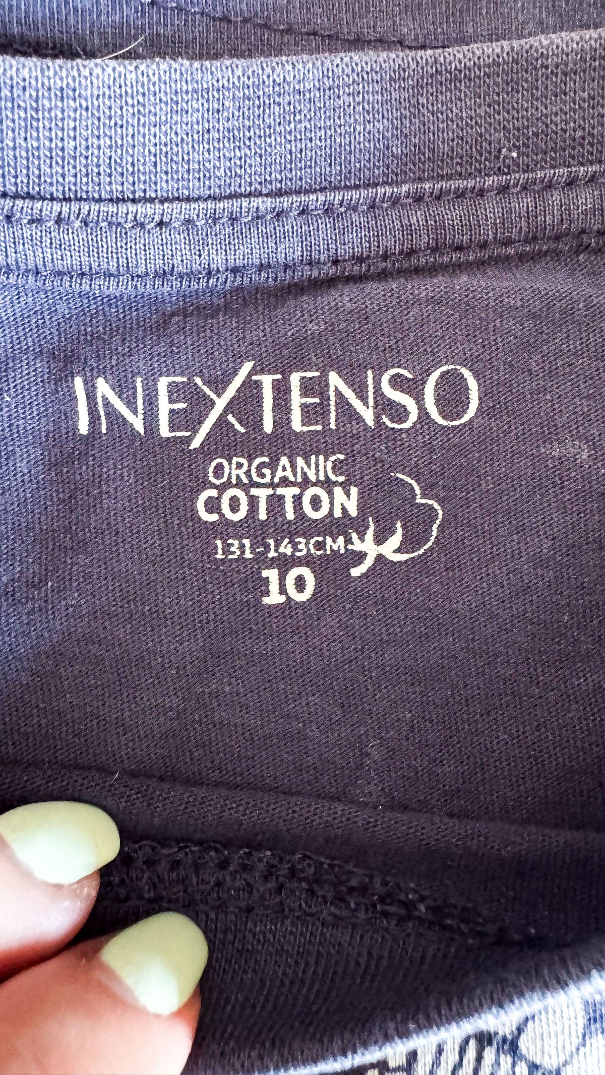T-shirt bleu marine imprimé dinosaures 10 ans - In Extenso
