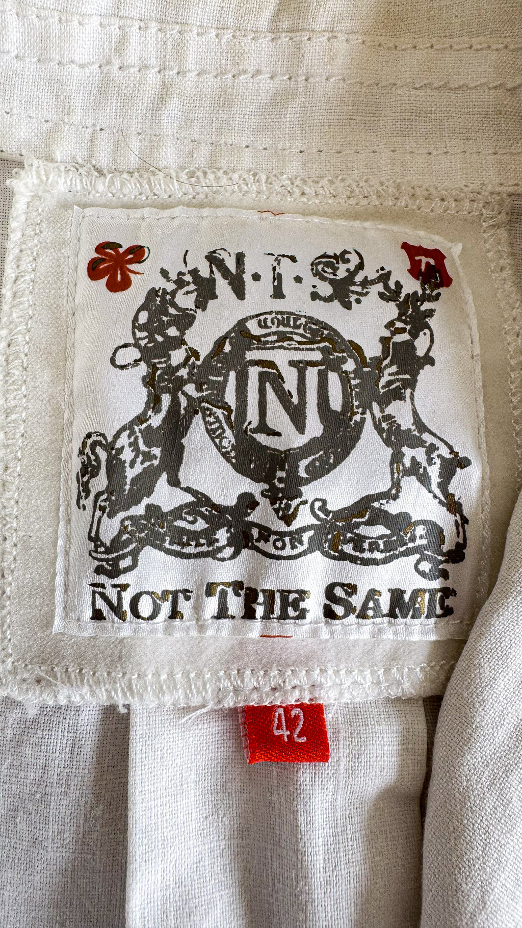 Veste saharienne Not The Same blanche 100% lin taille 42