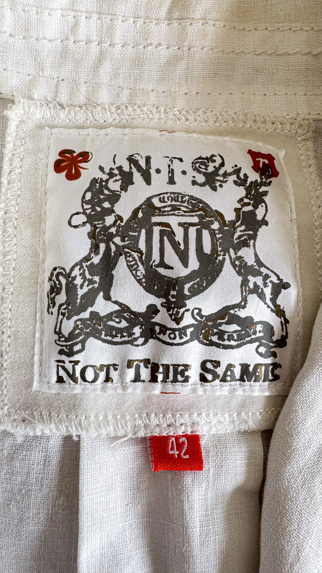 Veste saharienne Not The Same blanche 100% lin taille 42