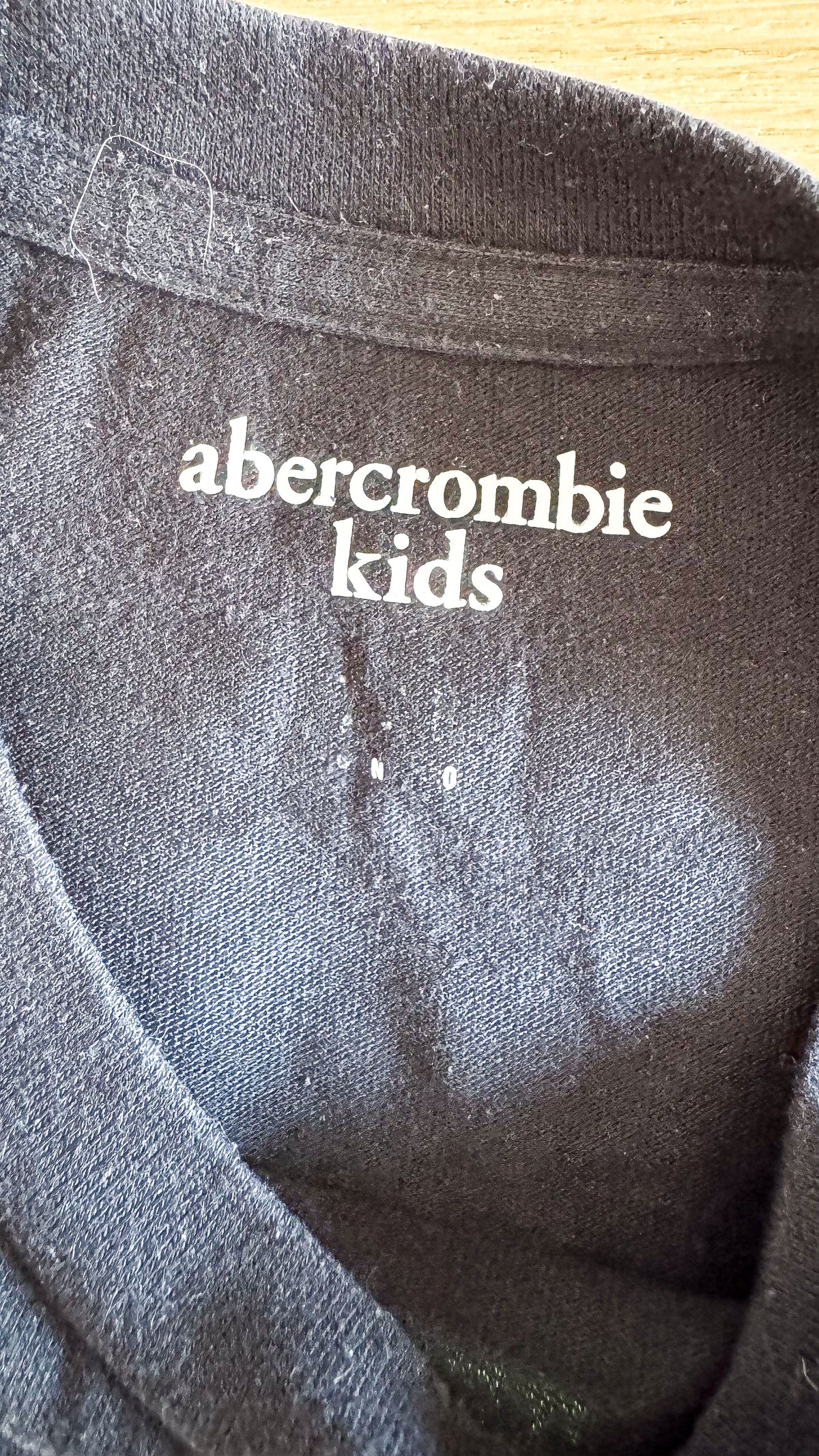 T-shirt ML noir logo élan dégradé 10 ans - Abercrombie Kids
