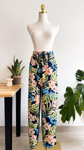 Pantalon fluide fleuri tropical S/M - Liu Li