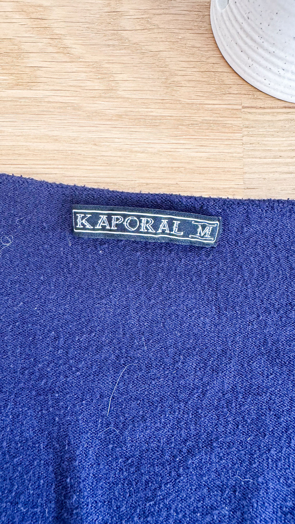 Pull Kaporal femme M bleu marine col V tunique long