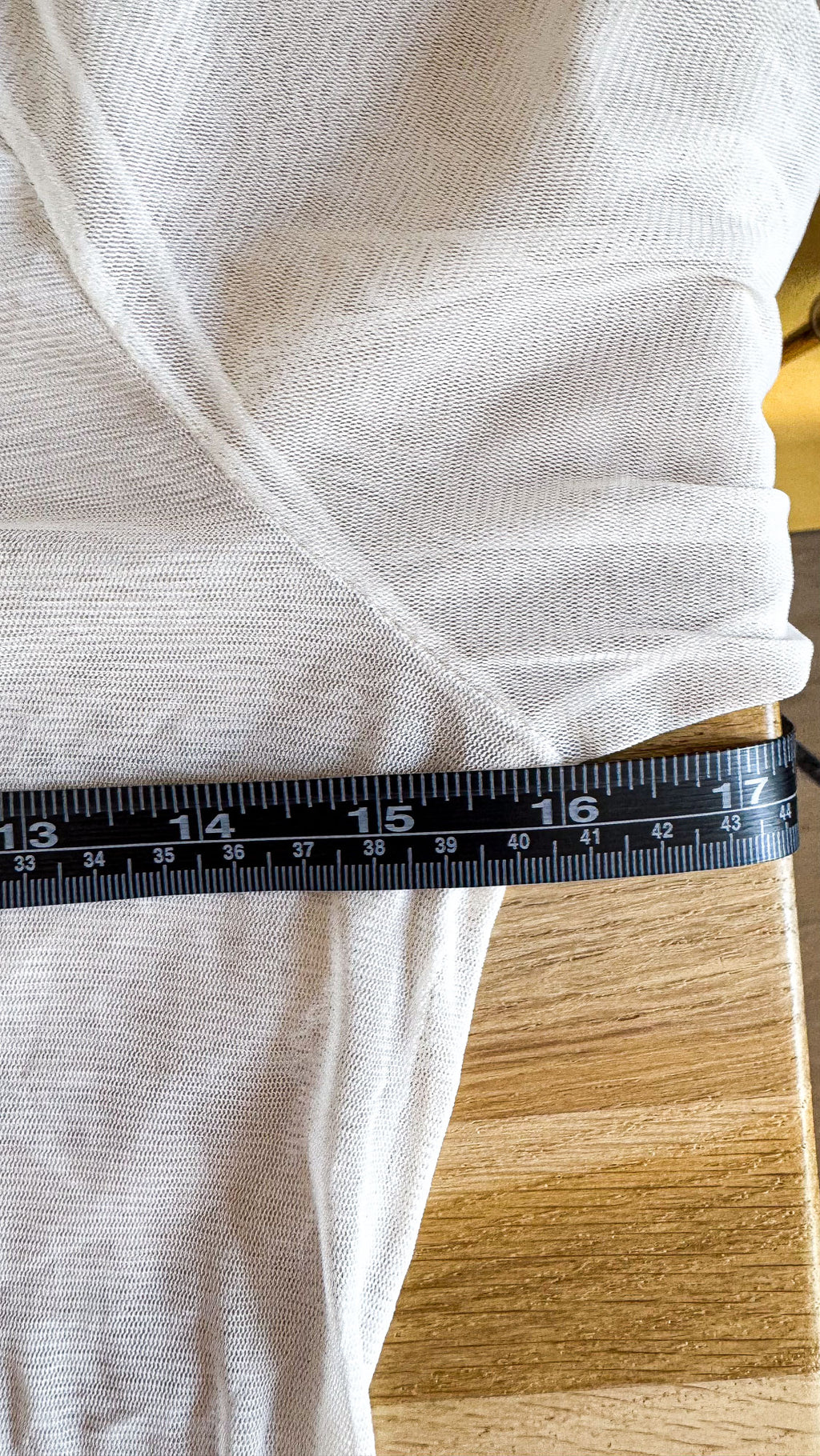 Haut voile blanc Deca taille 4 (~38-40) manches longues