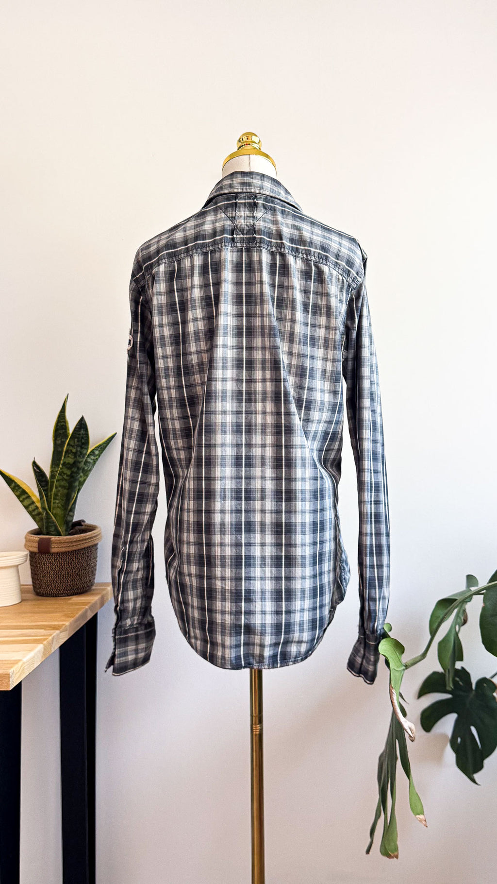 Chemise Tommy Hilfiger femme M carreaux western style