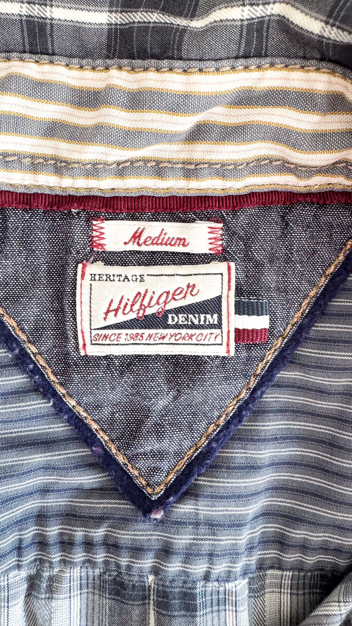 Chemise Tommy Hilfiger femme M carreaux western style