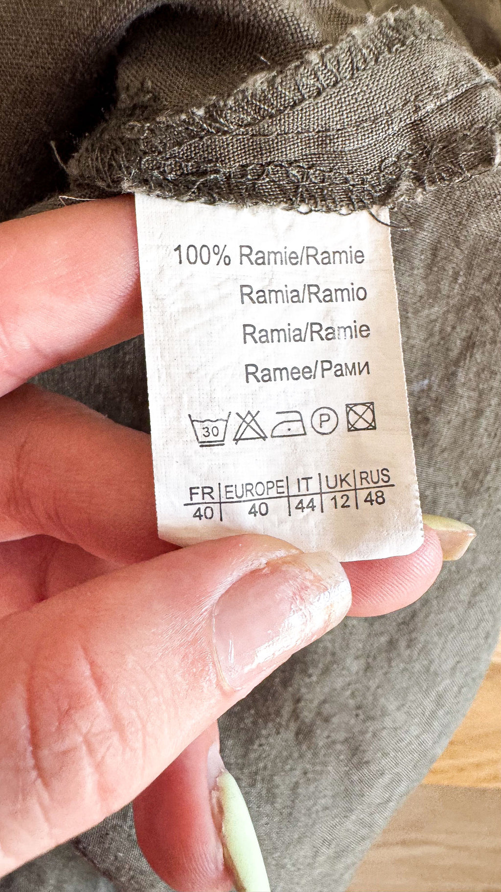Robe chemise safari ramie 40 - Camaïeu