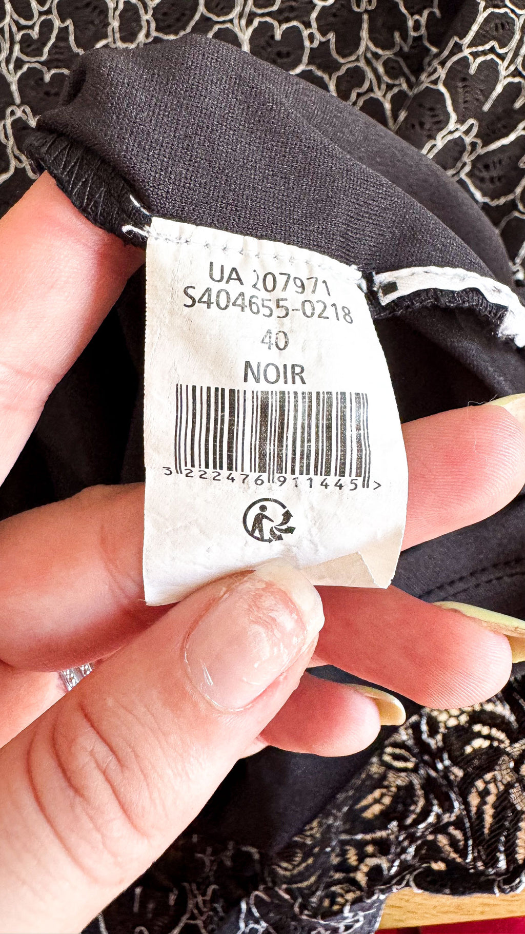 Robe dentelle florale festonnée 40 - Arkitect