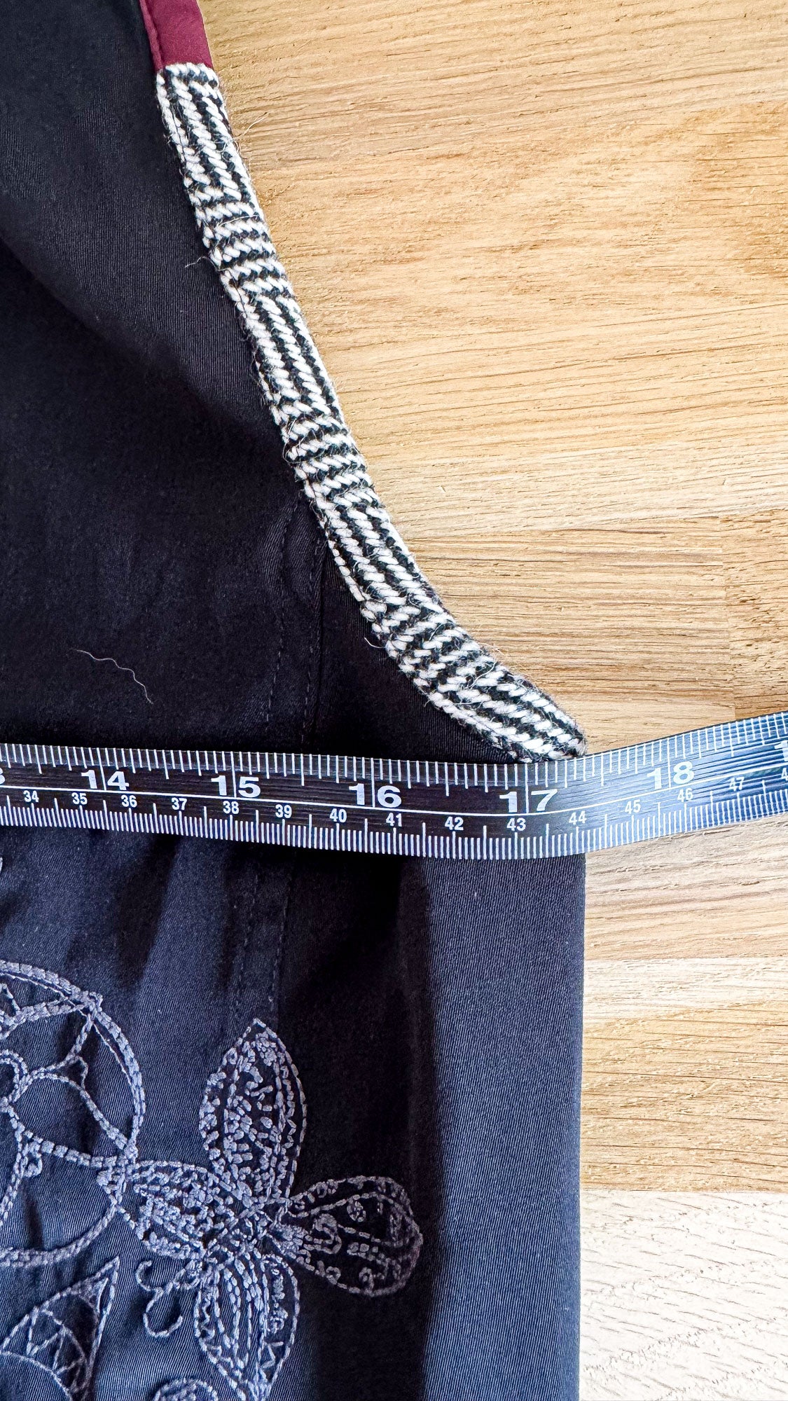 Robe patchwork jean brodée zippée 40 - Desigual