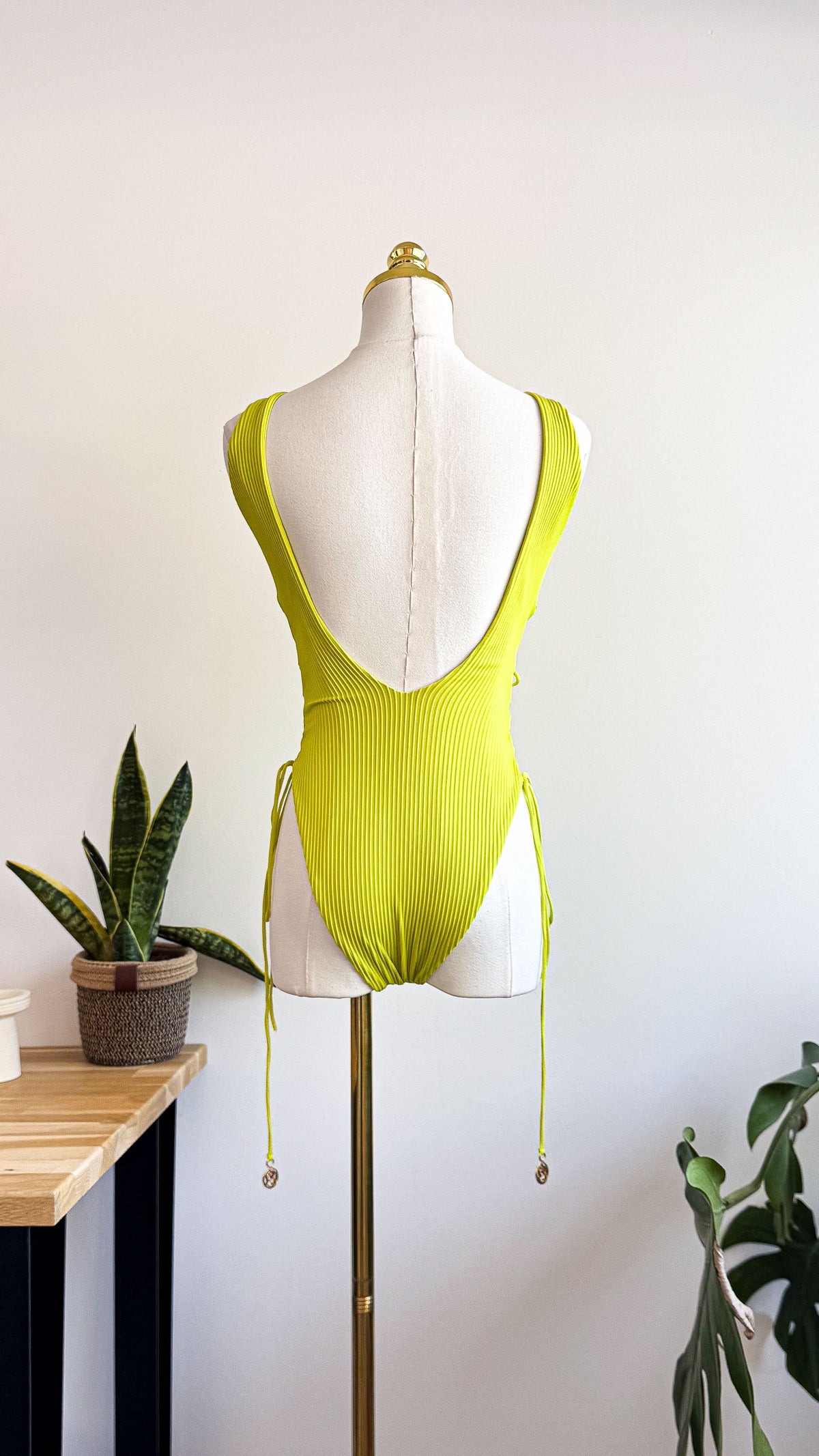 Maillot 1 pièce laçage échancré M - Luli Fama
