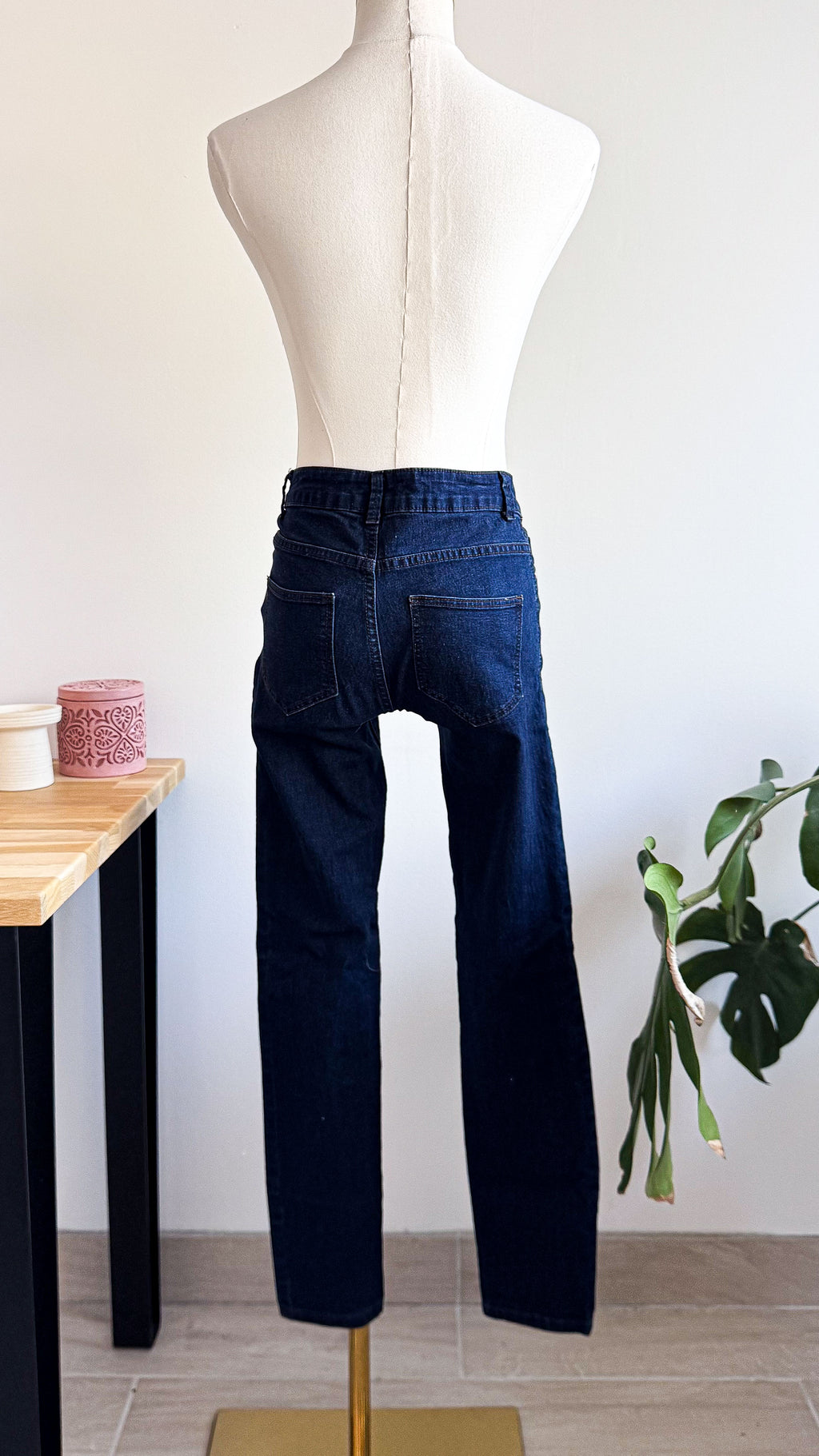 Jean bleu foncé coupe droite 36 - Denim Co
