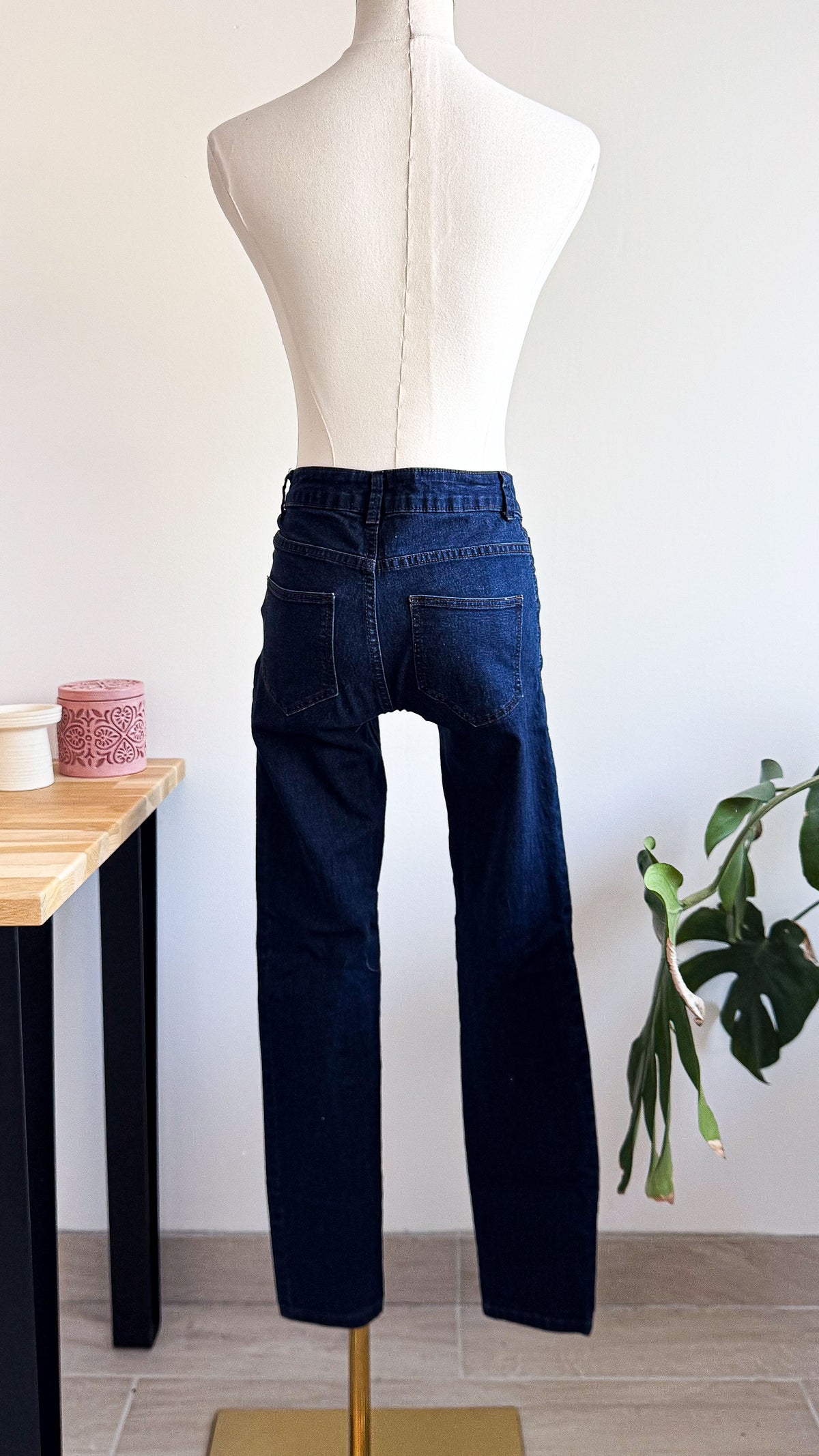 Jean bleu foncé coupe droite 36 - Denim Co