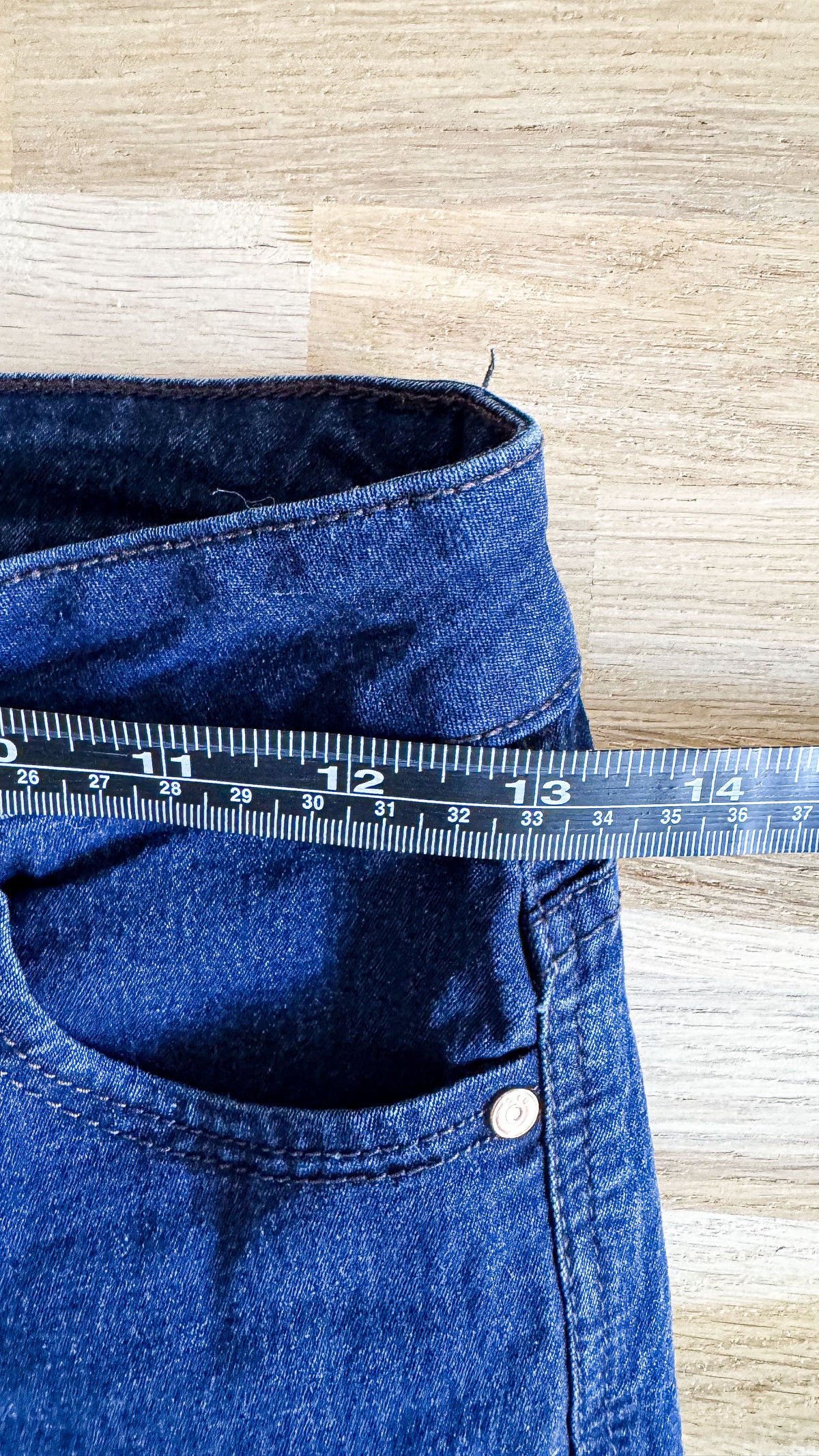 Jean bleu foncé coupe droite 36 - Denim Co