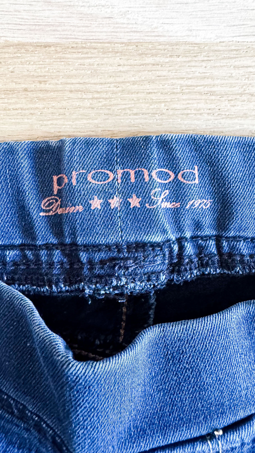 Jegging bleu foncé taille élastique 38 - Promod