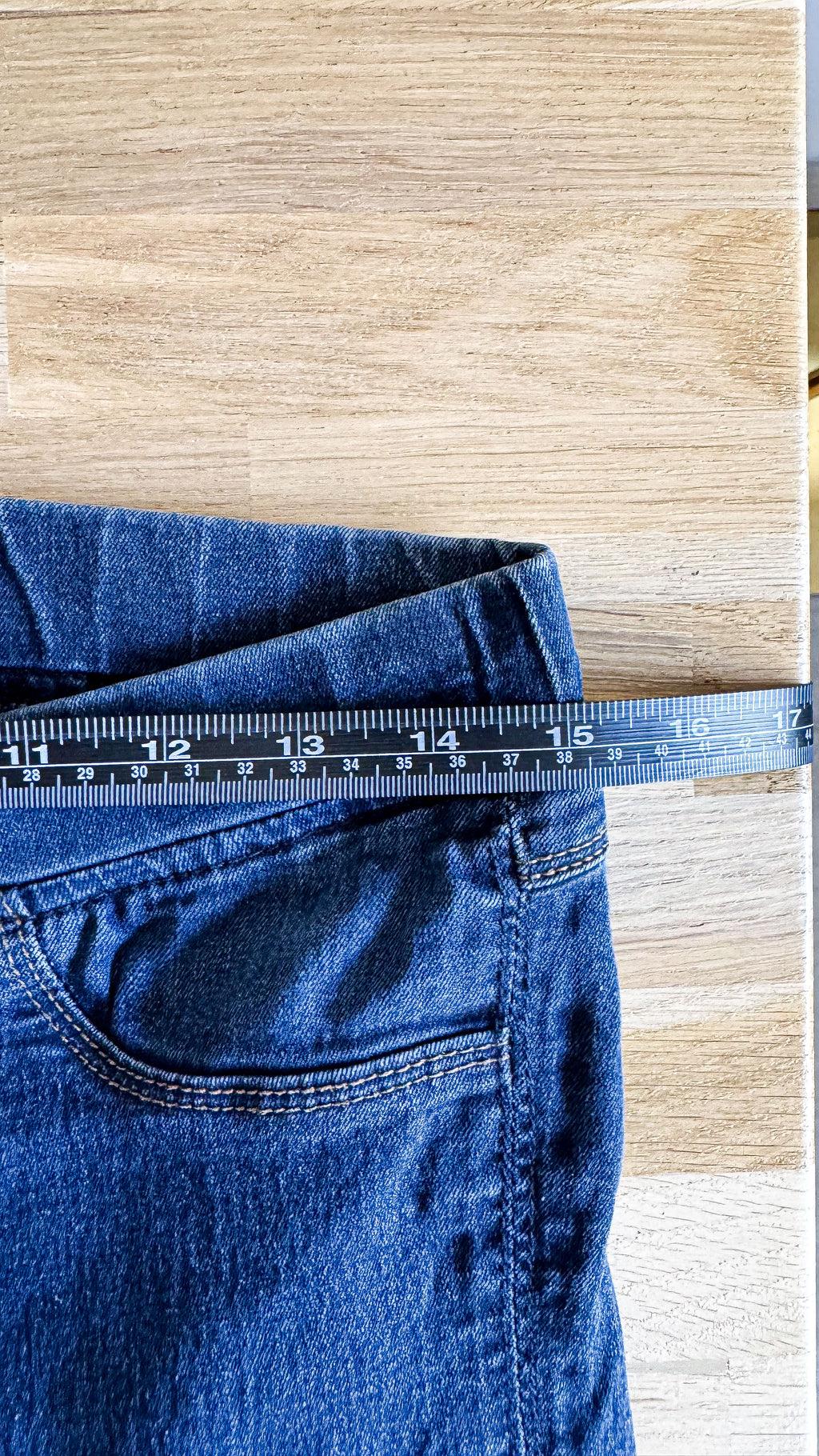 Jegging bleu foncé taille élastique 38 - Promod
