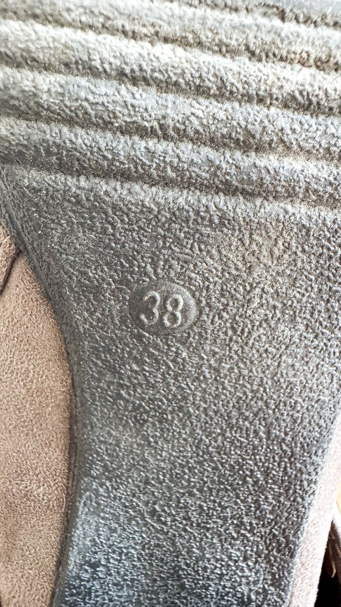 Bottines daim taupe strass plissées 38 - Tulipano