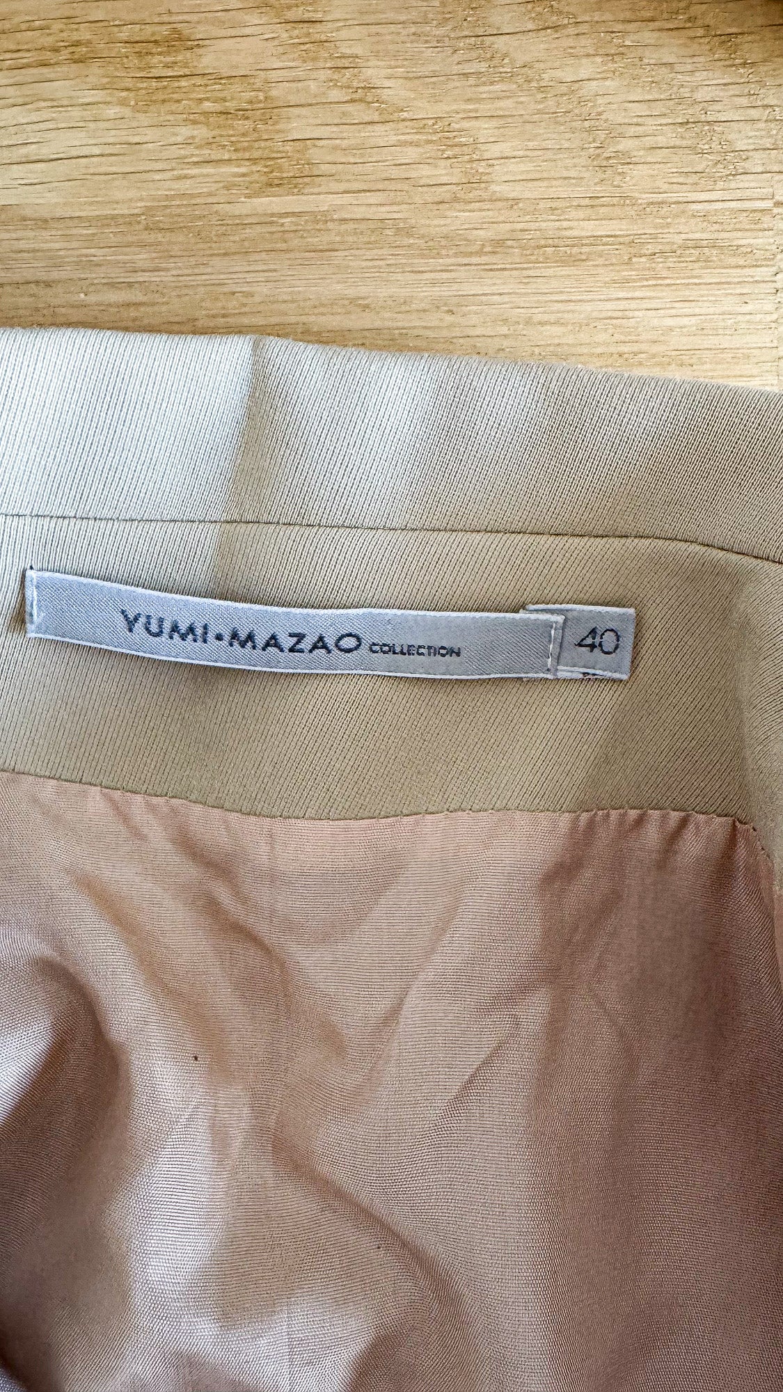 Blazer long Yumi Mazao beige taille 40 France