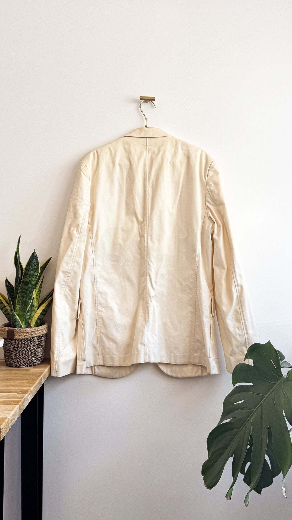 Veste costume Hugo Boss taille 52 écru ivoire coton 100% slim