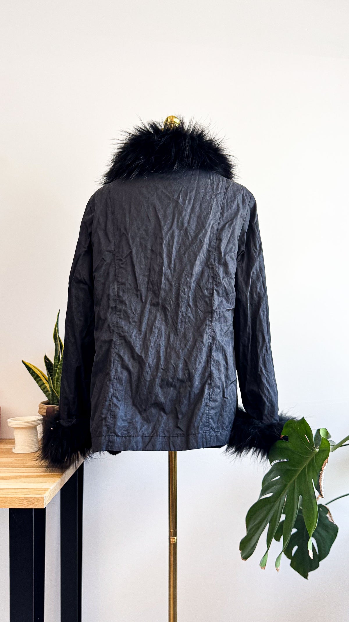 Veste fourrure Lederer Paris taille 40/42 noire vintage luxe