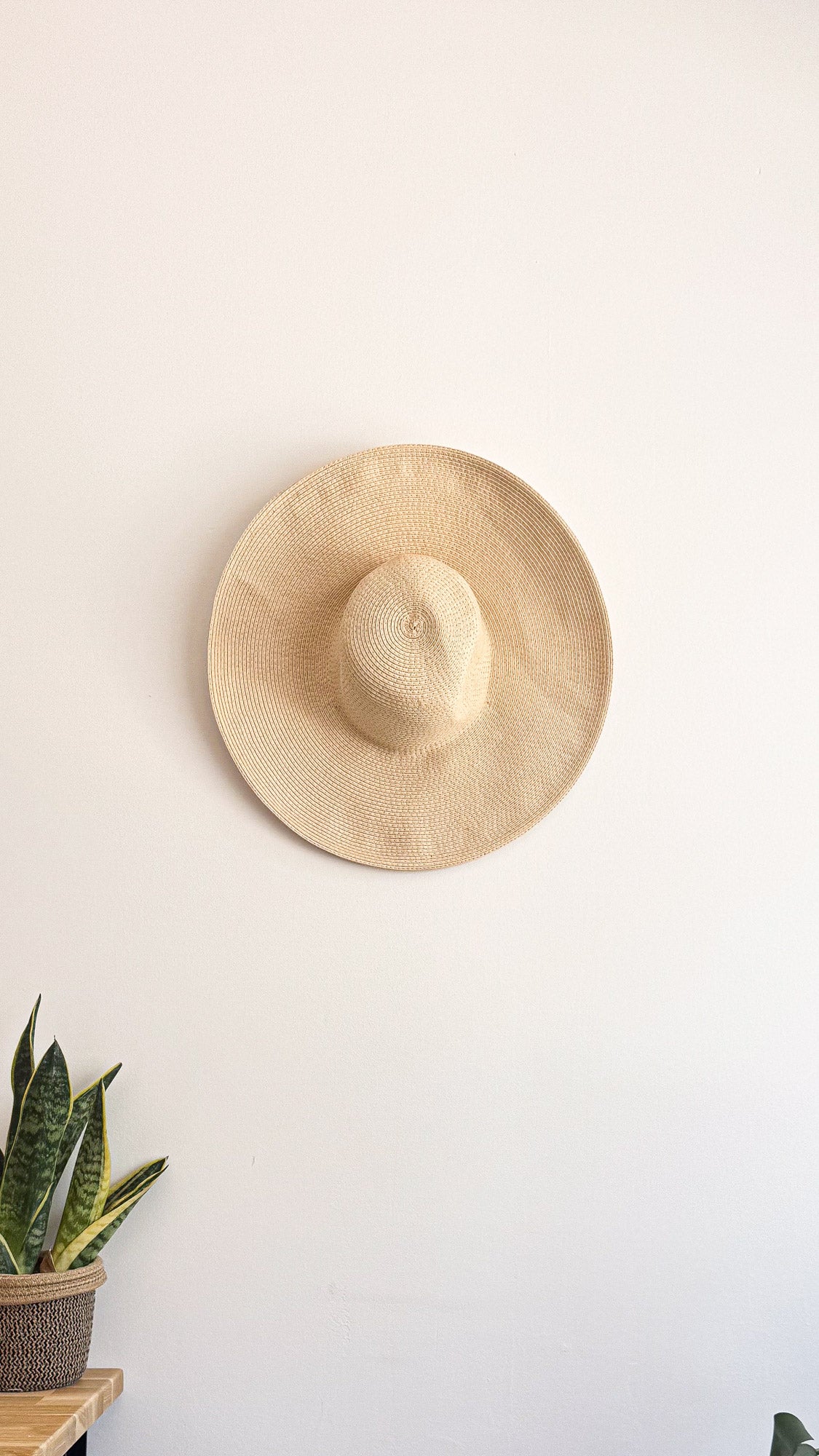 Chapeau fedora paille beige taille 55 ruban cuir vintage