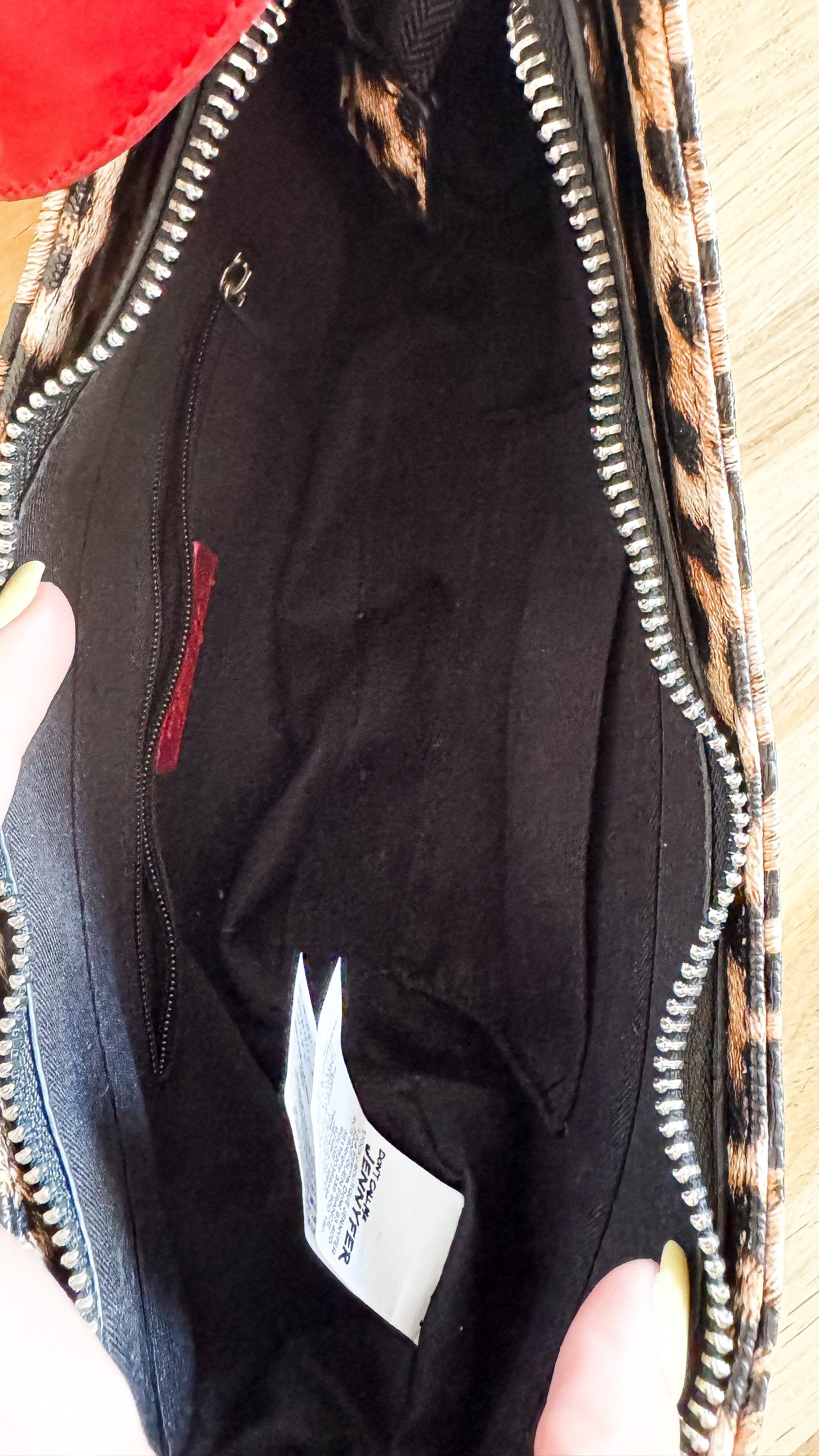 Sac baguette léopard rouge Jennyfer tendance Y2K neuf